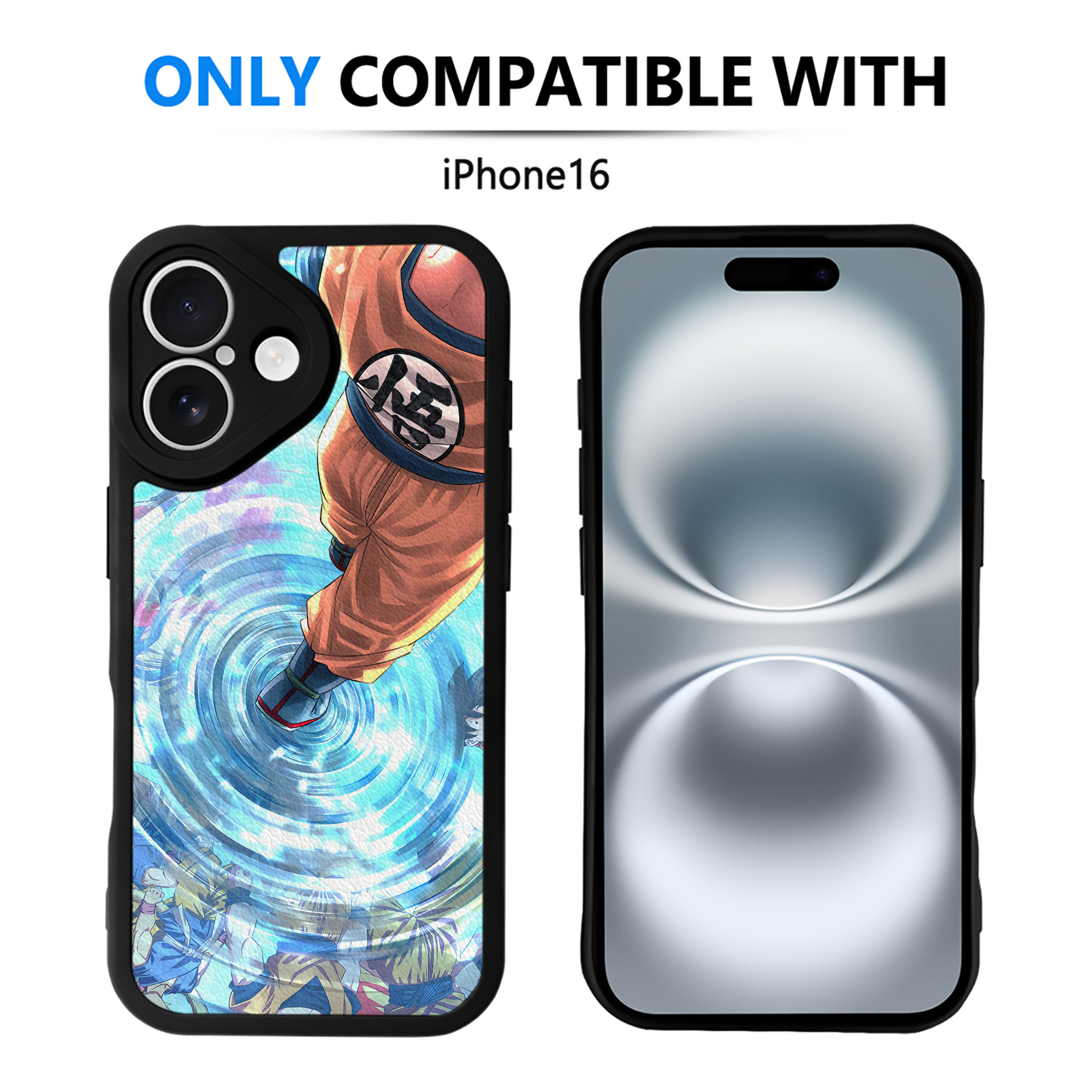 （画像用） ドラゴンボール DRAGON BALL 【iPhone 16シリーズ対応】シリコンスマホケース（レザー調） 材質：シリコン